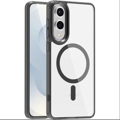 Θήκη Κινητού - Phone Case για Samsung Galaxy S25 Edge 6.7" Διάφανη με Μαύρο Πλαίσιο & Μαύρο MagSafe/Magnetic Υβριδική 1mm TPU/PC Shockproof Anti-Scratch Αντιολισθητική Ανθεκτική με Προστασία Κάμερας (