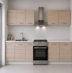 Intrahome Ευθεία Κουζίνα 33 Πλάτος 470 κουτία 101cm / 47cm / 104cm / 63cm / 76cm / 76cm Κρεμαστά – Βάσεις μαζί με πάγκο μελαμίνης 3,2cm Intrahome-sono82359950
