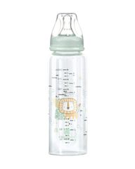 Γυάλινο μπιμπερό 240ml Savanna Μέντα - Kikka Boo