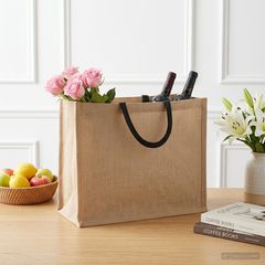 Τσάντες από γιούτα 10 Φυσικό και Μαύρο 42 x 33 x 19 εκ 42012282