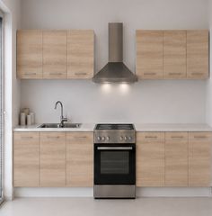 Intrahome Ευθεία Κουζίνα 74 Πλάτος 430 κουτία 103cm / 47cm / 102cm / 80cm / 40cm / 61cm Κρεμαστά – Βάσεις μαζί με πάγκο μελαμίνης 3,2cm Intrahome-sono82364052