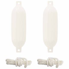 Φτερά Σκαφών 2 τμχ. Ø 14 x 50 εκ Λευκό PVC 42028745-thumb-1