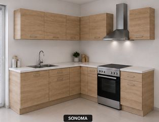 Intrahome Γωνιακή Κουζίνα 3 393x280 Πλάτος 673 κουτία 79cm / 57cm / Γωνία 90x90 / 54cm / 47cm Κρεμαστά – Βάσεις μαζί με πάγκο μελαμίνης 3,2cm Intrahome-sono82366947