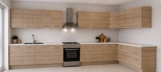 Intrahome Γωνιακή Κουζίνα 63 146x280 Πλάτος 426 κουτία 99cm / 39cm / 62cm / 104cm / 43cm / Γωνία 90x90 / 63cm / 58cm / 43cm Κρεμαστά – Βάσεις μαζί με πάγκο μελαμίνης 3,2cm Intrahome-sono82373022