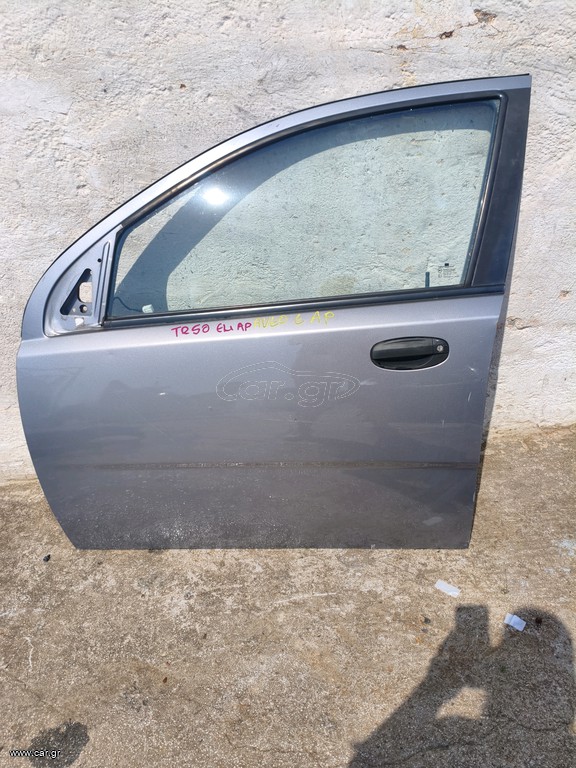 Aveo 2006-2012 T250 , πόρτα εμπρός αριστερή (5πορτο) με οβάλ χερούλι =Chevrolet