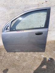 Aveo 2006-2012 T250 , πόρτα εμπρός αριστερή (5πορτο) με οβάλ χερούλι =Chevrolet