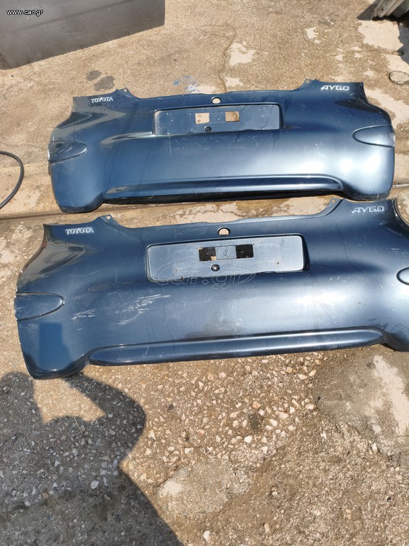 Toyota Aygo 2006-2014 προφυλακτήρες πίσω ,κομπλέ με φάσες, ΓΝΗΣΙΟΙ μτχ. = 52159-0H030