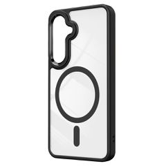 Θήκη Κινητού - Phone Case για Samsung Galaxy S24 6.2" Διάφανη με Μαύρο Πλαίσιο & Μαύρο MagSafe/Magnetic Υβριδική TPU/PC Shockproof Anti-Scratch Αντιολισθητική Ανθεκτική με Προστασία Κάμερας ( Κωδ.1-CA