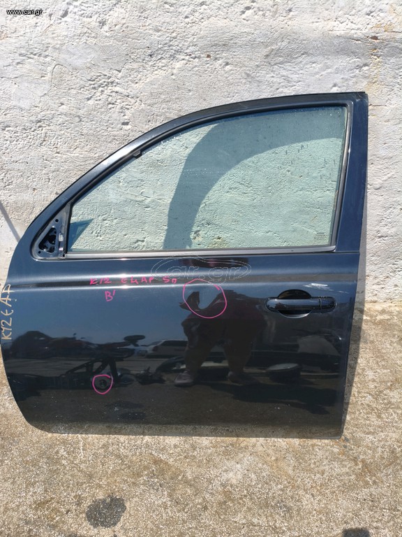 K12 Nissan Micra 2003-2010 ,πόρτα εμπρός αριστερή ΦΕΡΕΙ ΛΑΚΟΥΒΕΣ ΕΠΙΣΚΕΥΑΣΙΜΕΣ