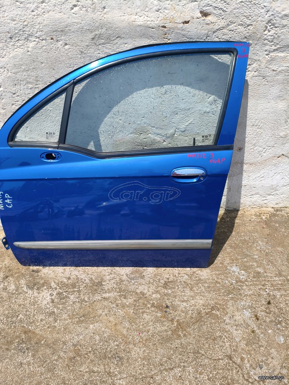 Chevrolet Matiz 2005-2008 πόρτα εμπρός αριστερή με ΧΡΩΜΙΟ λεπτομέριες