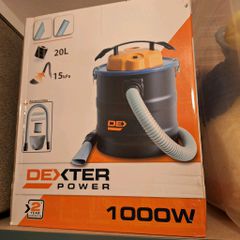 Σφραγισμένη Σκούπα Στάχτης Dexter Power 1000W (20L) - Ολοκαίνουργια