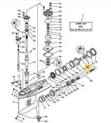 Ρουλεμάν Αξονα Πρόπελας 30*45*7 Yamaha F.300B (6CE) 2011-2020 933154306100