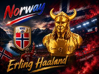 Erling Haaland Viking Bust – 3D Printed Συλλεκτική Φιγούρα