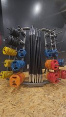 Επαγγελματικό Σταντ με Μπάρες και Κιλά Pump (Studio Weight Rack Set)