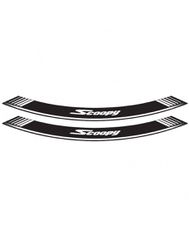 Puig Διακοσμητικό Αυτοκόλλητο Ζάντας Special Arch Strips 14-21" White 5559B