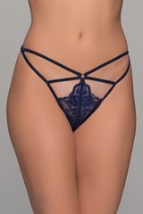 Δαντελένιο Slip G-string Μαύρο-thumb-1