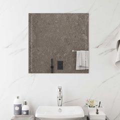 Καθρέφτης μπάνιου LED Διαφανές 60 x 60 cm σκληρυμένο γυαλί 42045771