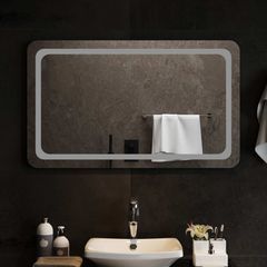 Καθρέφτης μπάνιου LED Διαφανές 100 x 60 cm σκληρυμένο γυαλί 42045843