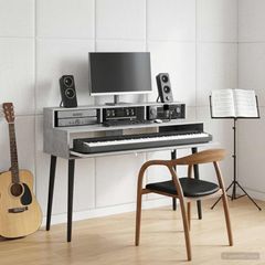 Γραφείο Στούντιο Γκρι Σκυροδέματος 130 x 42,5 x 36 εκ 8006727