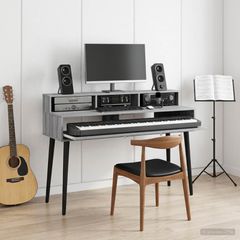Γραφείο Στούντιο Γκρι Sonoma 130 x 42,5 x 36 εκ 8006729