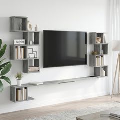 Ράφι Τηλεόρασης Τοίχου Γκρι Sonoma 180 x 15 x 94 εκ 8012297