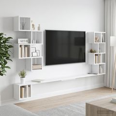 Ράφι Τηλεόρασης Τοίχου Λευκό 200 x 15 x 94 εκ 8012300
