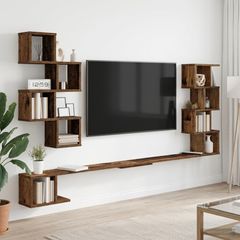 Ράφι Τηλεόρασης Τοίχου Παλαιωμένο ξύλο 200 x 15 x 94 εκ 8012306