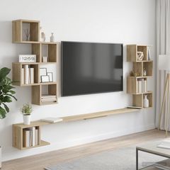 Ράφι Τηλεόρασης Τοίχου Sonoma Δρυς 160 x 15 x 94 εκ 8012310