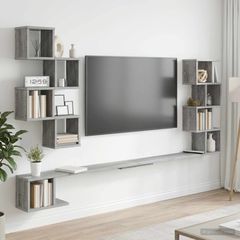 Ράφι Τηλεόρασης Τοίχου Γκρι Sonoma 160 x 15 x 94 εκ 8012313