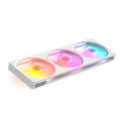 NZXT F360 RGB Ανεμιστήρας x3 RGB Μονού Πλαισίου 360 mm Λευκό