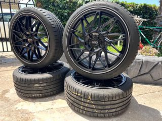5x100 18x8 γνησιες Dotz XMT σε άριστη κατάσταση με hankook ventus