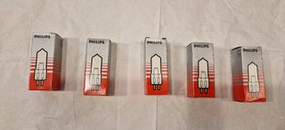 σετ 5 τεμ. λαμπτήρες αλογόνου philips 6958 24v 250w vintage nos