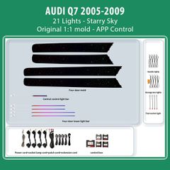 DIQ AMBIENT AUDI Q7 TRIM (4L) (Digital iQ Ambient Light for Audi Q7 mod. 2005-2010 with 21 Lights, Starry Sky)