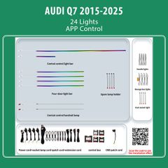 DIQ AMBIENT AUDI Q7 HC-AD05 (Digital iQ Ambient Light for Audi Q7 mod. 2015-2025 with 24 Lights)