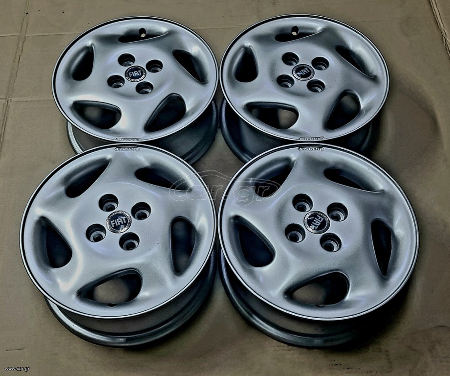 Ζάντες αλουμινίου 14'' γνήσιες Fiat, made in Italy, 4x98, 4 τεμάχια
