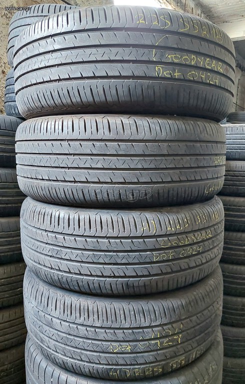 225/55-18 Dot 24 με πεντακάθαρα πλαϊνά! (4τμχ) GOODYEAR