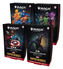 Magic the Gathering Marvel Super Heroes Commander Decks Case (4) english