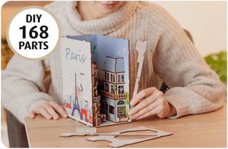 BOOK NOOK KIT - Paris - 168pc + LED Light-thumb-4