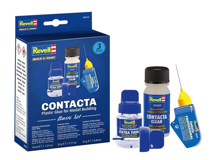 REVELL - Glue Contacta Basic Set - Model-Set Plus