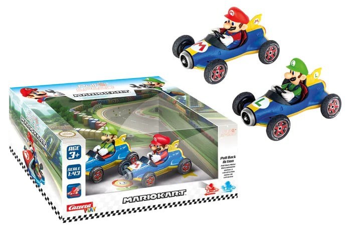 MARIO KART 8 - Mario & Luigi - Twinpack Pull Back Action