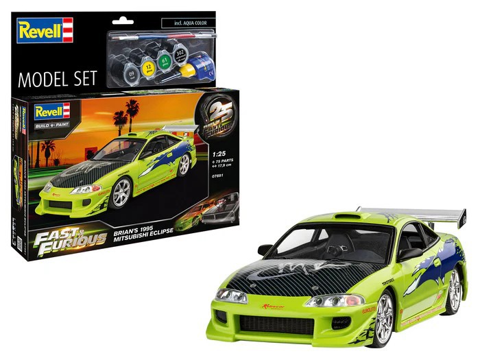 FAST & FURIOUS - Brian's Mitsubishi Eclipse - Model Kit 1/25