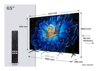 TCL C69KS 65C69KS TV 165.1 cm (65") 4K Ultra HD Smart TV Wi-Fi Metallic