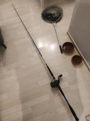 καλάμι ψαρέματος και μηχανισμος/καρούλι