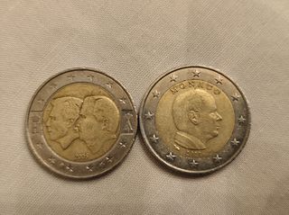 Νομίσματα των από Μονακό και Βέλγιο
