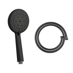 Shower Set - Τηλέφωνο 3 θέσεων και σπιράλ τηλεφώνου black matt 15258