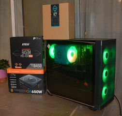 Υπολογιστής Ryzen 5 5600G, 32GB 3200MHz/C16, B450M PRO-VDH MAX, 240GB NVMe, καινούργιο 650W 80+ Gold