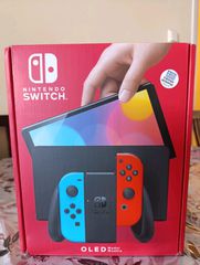 Nintendo switch oled red and blue 64gb
