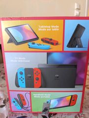 Nintendo switch oled red and blue 64gb-thumb-1