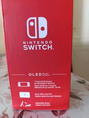 Nintendo switch oled red and blue 64gb-thumb-2