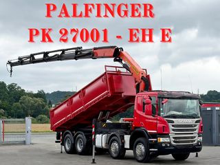 Γερανοί - Φορτηγά Με Γερανό Scania 2014 P 400 * PALFINGER PK 27001 - EH E + TΗΛΕΧΕΙΡΙΣΤΗΡΙΟ * 8x4